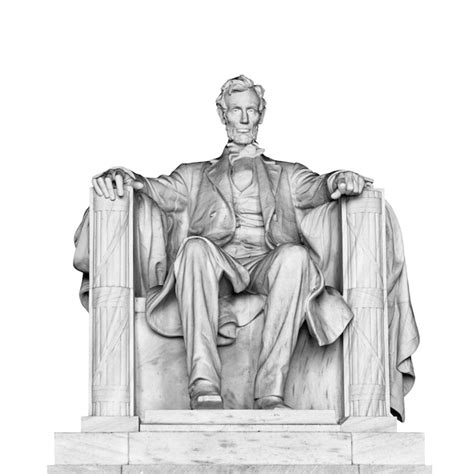 El Presidente De Los Estados Unidos Abraham Lincoln Sentado Estatua