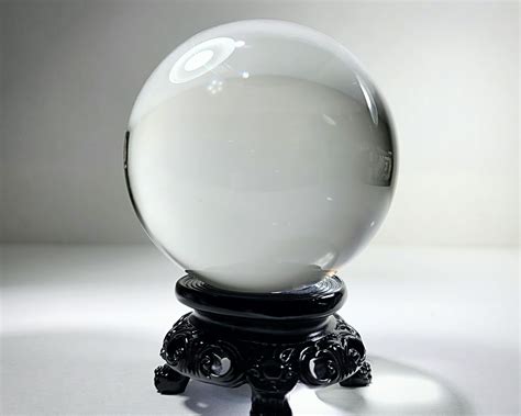Clear Crystal Ball, 80mm Clear Glass Ball - Insects In Resin