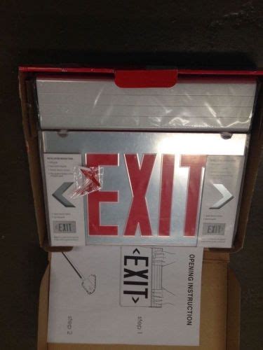 Cooper Sure Lites Exit Light Sign Edge Lit Exit Eus R Tzsupplies