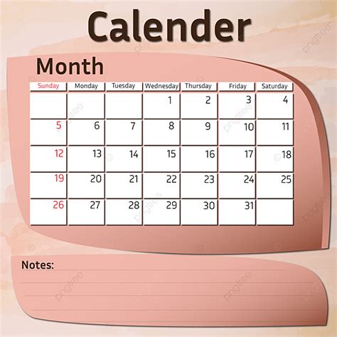 Kalender Khusus Vektor Templat Untuk Unduh Gratis Di Pngtree