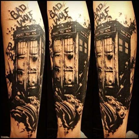 Doctor Who TARDIS Tattoo Designs & Ideas