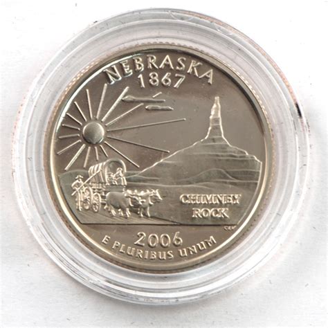 Nebraska Proof Quarter San Francisco Mint