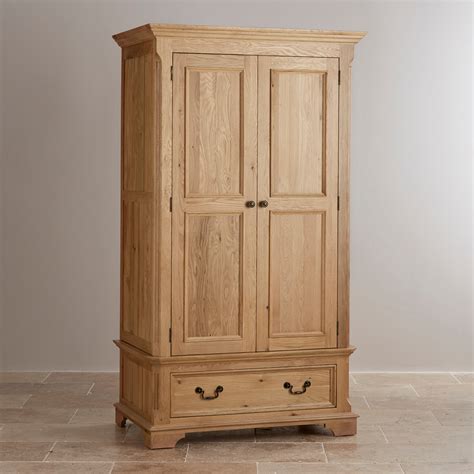 Double Wardrobe In Natural Solid Oak