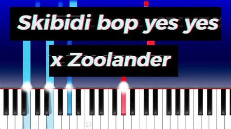 Skibidi bop yes yes x Zoolander tik tok remix (Piano Tutorial) - YouTube