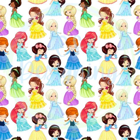 Princess Seamless Princess Seamless Pattern Digital Paper Digital