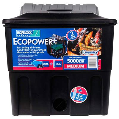 Hozelock Ecopower Plus Pond Filters With UVC U K