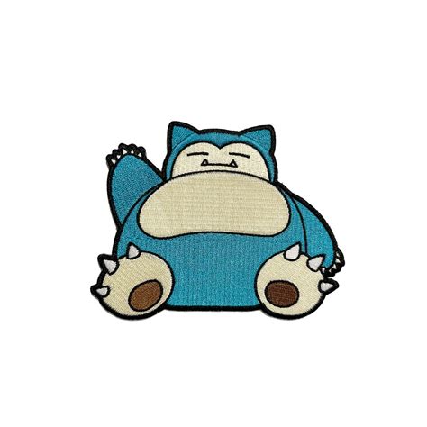 Snorlax Iron On Character Patch Perfect For A T Present Holiday