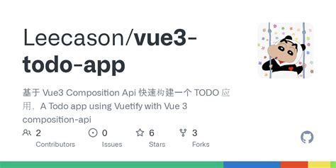 Github Leecason Vue Todo App Vue Composition Api Todo