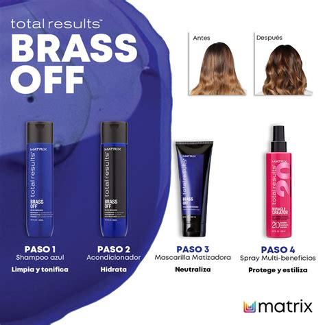 SHAMPOO PARA CABELLO LACIO ACLARANTE MATRIX [BRASS OFF] 300 ML - TOTAL ...