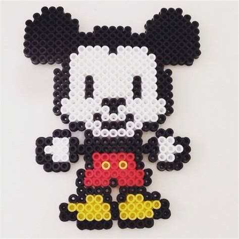 Mickey Mouse Perler Beads By Ange1koko Perler Bead Disney Perler Beads Perler