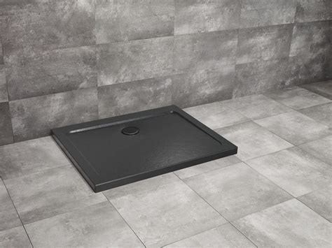 DOROS D Stone Black 100x90 cm brodzik prostokątny akrylowy SDRD1090 01