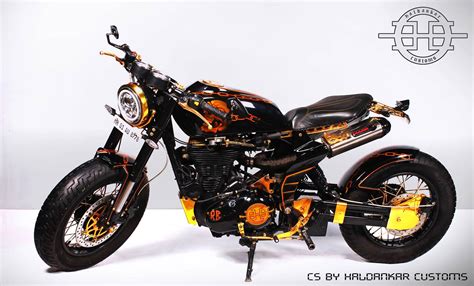 Royal Enfield Classic 500 Cafe Scrambler Haldankar Customs Custom