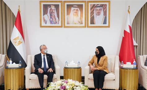 Speaker Egyptian Counterpart Hold Talks Affirm Depth Of Bahraini