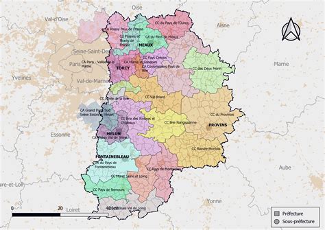La Seine et Marne ≡ Voyage - Carte - Plan