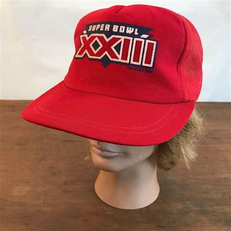 Vintage Super Bowl Xxiii Nfl Bengals Vs Ers Snapback Trucker Cap