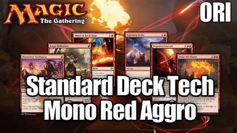 MTG Standard Deck Tech Mono Red Aggro Origins Standard YouTube