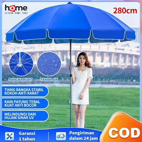 Jual Ready Stock E Home Payung Tenda 180cm 280 Cm Payung Jualan Lapak