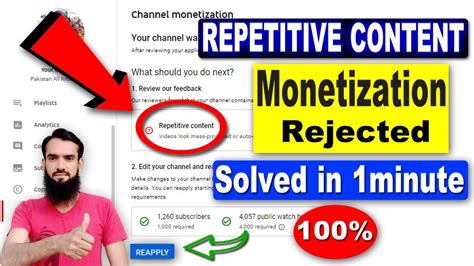 Monetization Rejected Due To Repetitive Content How To Solve