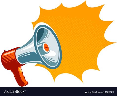 Loudspeaker Megaphone Bullhorn Icon Or Symbol Vector Image On Vectorstock Artofit