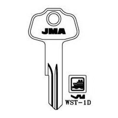 JMA WST 1D Cylinder Key Blank For West Lock JMA UK