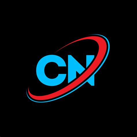 diseño del logotipo de la letra cn cn letra inicial cn círculo