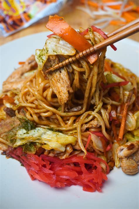 Yakisoba Rezept Japanische Gebratene Nudeln