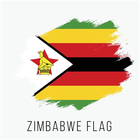 Grunge Zimbabwe Vector Flag 11170995 Vector Art At Vecteezy