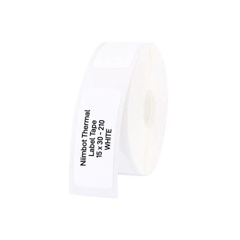 Niimbot D11 110 101 15 30mm Thermal Label Tape White GeeWiz