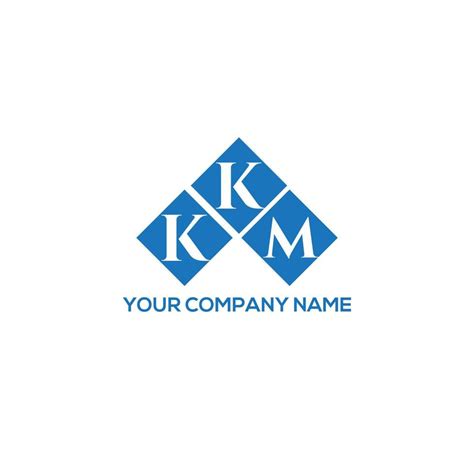 Kkm Letter Logo Design On White Background Kkm Creative Initials