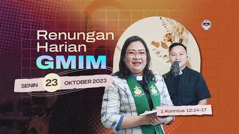 Renungan Harian Gmim Senin Oktober Korintus