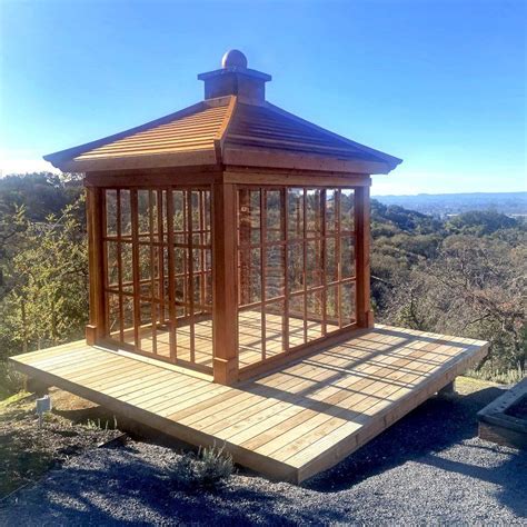 Kikues Tea House Options 10 Ft L X 8 Ft W Standard Wood Roof