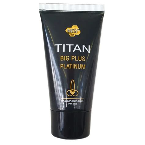 Titan Big Plus Platinum 50 Ml Med Naturlige Planteekstrakter