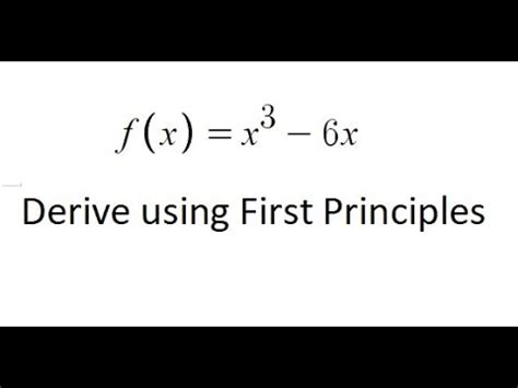 Grade Calculus Derivative Of A Cubic Function Using First