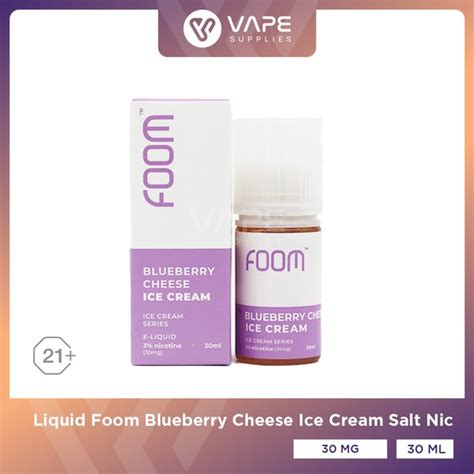 Jual Liquid Foom Blueberry Cheese Ice Cream Salt Nic Ml Di Lapak Vape