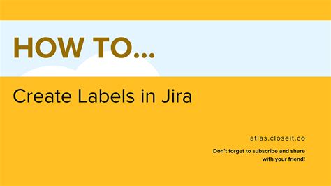 How To Create Labels In Jira