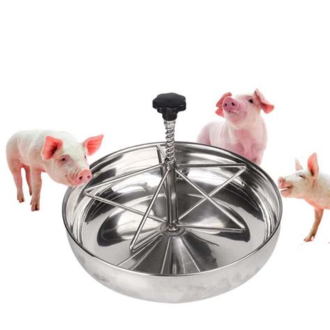 Stainless Steel Piglet Feeder Trough Livestock Feeder Lamb Piglet