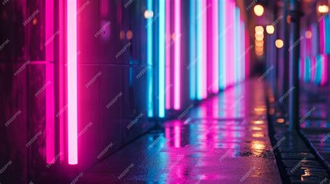 Premium Photo | Abstract neon lights art