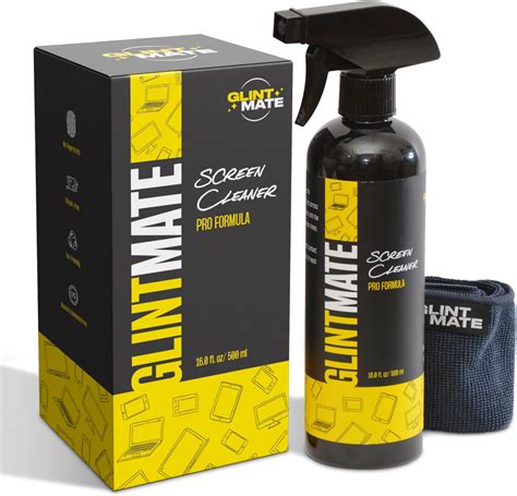 Screen Cleaner Spray Glint Mate Large Spray Bottle And Microfiber Cloth Kit Pro