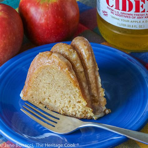 Apple Cider Bundt Cake With White Chocolate Glaze Gluten Free • The