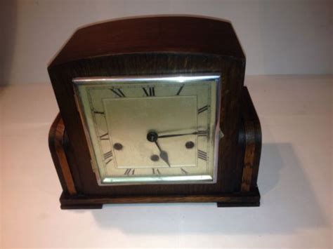 Antique Vintage Westminster Chime Mantel Clock With Haller Movement