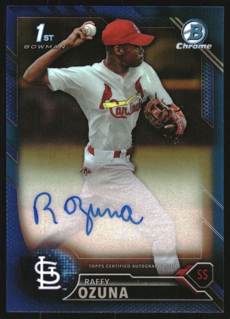 Bowman Chrome Prospect Autographs Blue Refractors Bcapro Raffy