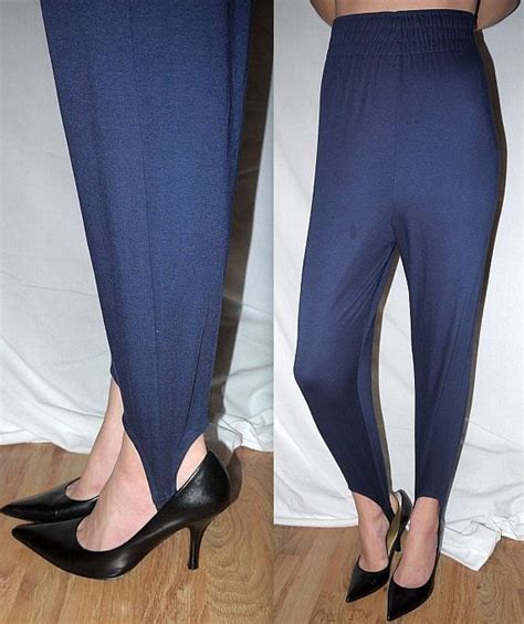 Relax Vintage 80s 90s Stirrup Pants Leggings High Waist