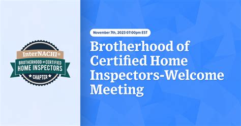 Brotherhood Of Certified Home Inspectors Internachi®