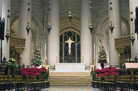 Interior Of The St. John The Divine Cathedral In New York Stock Image - Image of interior ...