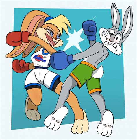 351786 Safe Artistintrovertedpooch Bugs Bunny Looney Tunes Lola Bunny Looney Tunes