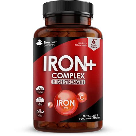 Iron Complex High Strength Tablets 6 Month Supply Shop Today Get It Tomorrow