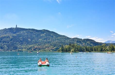 Lake Worthersee Austria Editorial Image Image Of Shore 38700210