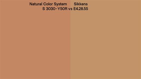 Natural Color System S 3030 Y50r Vs Sikkens E42855 Side By Side