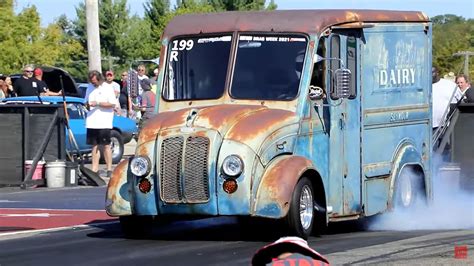 1963 Milk Truck Drag Racer Has All Patina Twin Turbo 496 BBC And