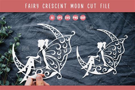 Crescent Moon and Fairy - Etsy